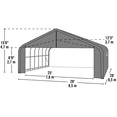 thumbnail image 3 of ShelterLogic 86052 30x28x16 Peak Style Shelter- Green Cover, 3 of 3
