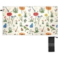 thumbnail image 2 of SKYSONIC 30"x60" Beach Towel with Travel Bag, Dragonfly Butterfly Beige Oversized Sand Free Camping Towel Quick Dry Pool Bath Sport Towels, 2 of 7