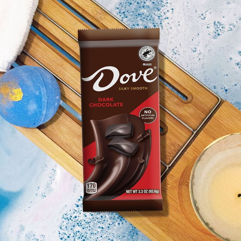 Dove Extra-Large Dark Chocolate Bar, Silky Smooth, Individually