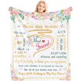 thumbnail image 1 of LHSHID Birthday Gifts Blanket Flannel Soft and Comfortable Anti static Bed Sofa Blanket 50x60in, 1 of 6