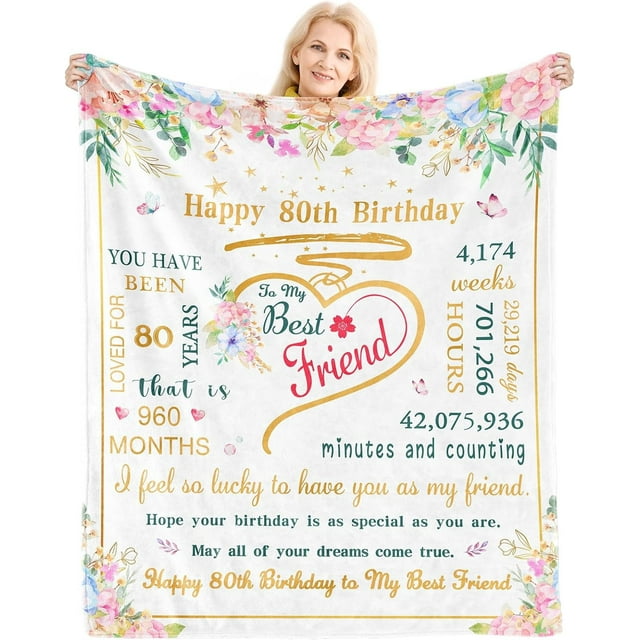 LHSHID Birthday Gifts Blanket Flannel Soft and Comfortable Anti static Bed Sofa Blanket 50x60in