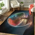 thumbnail image 7 of Heaven & Earth Tree of Life Area Rug – Soft Flannel Floor Mat for Living Room & Bedroom, Sofa & Coffee Table – Machine Washable Decorative Carpet, 7 of 7