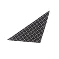 thumbnail image 2 of Greeniant Bufanda de baba para 4 estaciones, plegable, de algodón suave, elegante, reutilizable, ajustable, toalla Triangular para mascotas, para cuello Ropa para mascotas Tela escocesa negra Greeniant PT003844-02, 2 of 6
