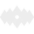 thumbnail image 3 of 14"W x 9 3/8"H x 4"ID x 4 1/4"C x 1"P Zoe Architectural Grade PVC Contemporary Ceiling Medallion, 3 of 7