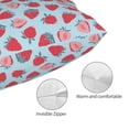 thumbnail image 3 of Naloa Strawberries Pillow Covers, Throw Pillow Case Cushion Covers,Cushion for Bedroom,Couch,Home-16"x24", 3 of 6