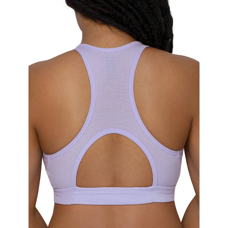 Smart & Sexy Women's Comfort Cotton Rib Cut-Out Racerback Bralette, Style-SA1415  