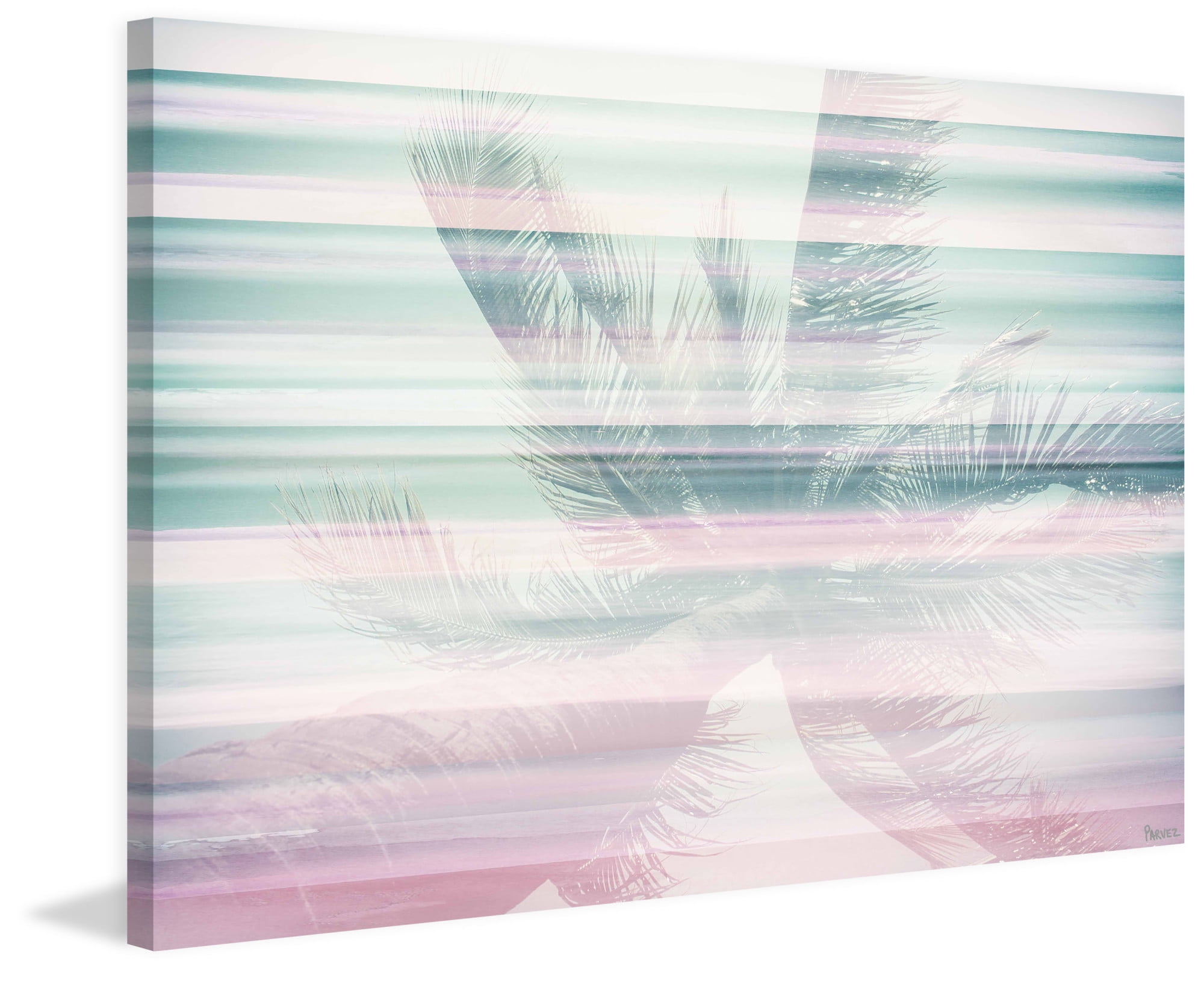 Parvez Taj "Palm Leaves" Print on Canvas