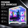 thumbnail image 6 of Gaming PC Desktop - Ryzen 5 5500, 16GB DDR4, RX580 8GB GDDR5,1TB SSD,WIFI6 BT5.4, Win11, RGB KB &Mouse, 8ARGB Fans,650W,Entry-Level 1080p Gaming Tower, 6 of 9