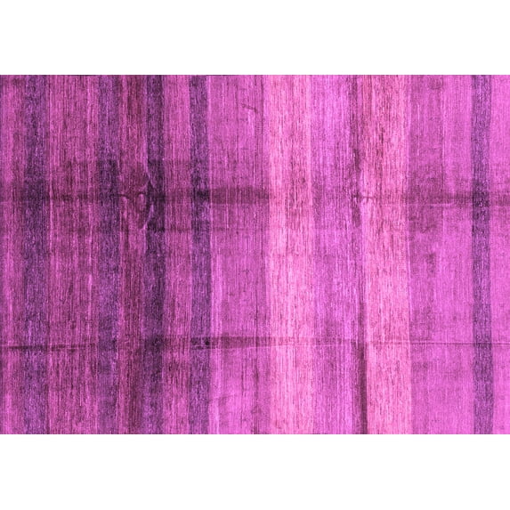 Ahgly Company Indoor Rectangle Abstract Purple Modern Area Rugs, 5' x 7'