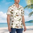 thumbnail image 3 of Fuzoiu Road Trip Print Hawaiian Shirt for Men, Summer Beach Casual Short Sleeve Button Down Shirts, Men’s Beach Summer Shirts with Pocket,Large, 3 of 7