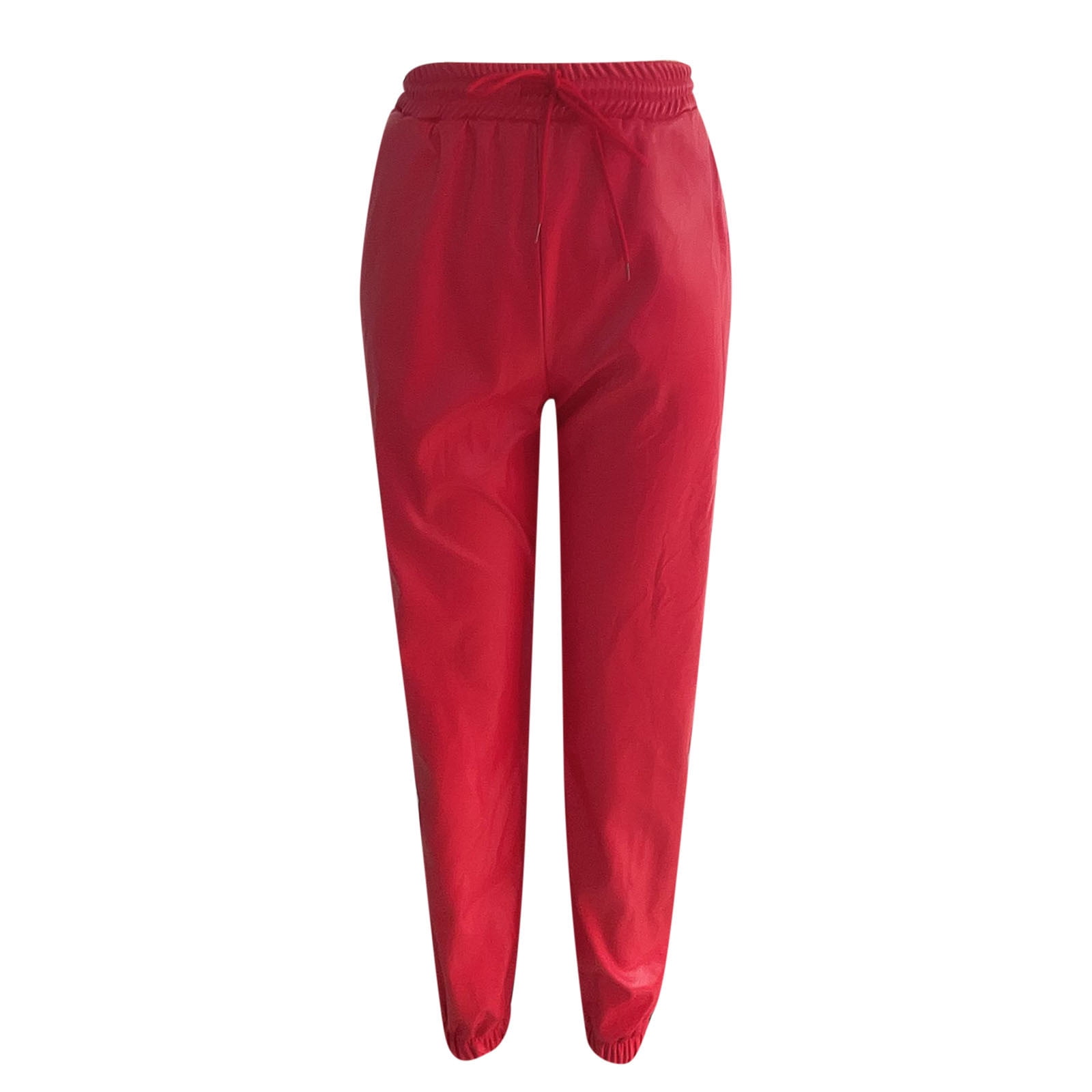 【送料無料】H BEAUTY&YOUTH WOOL FATIGUE PANTS Hvyesh Women's Faux Leather Pants Plus Size Drawstring Elastic