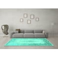 thumbnail image 3 of Ahgly Company Indoor Rectangle Persian Turquoise Blue Traditional Area Rugs, 2' x 4', 3 of 4