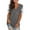 Gray, variant on Womens Summer Tops Lace Short Sleeve T Shirts Sexy V Neck Tops Loose Fit Blouse Basic Tops