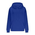 thumbnail image 4 of UPPADA Womens Oversized Hoodies Loose Fit Casual Sweatshirts Trendy Spring Fall Outfits Pullover Tops Lady Fashion Street Wear Tops Womens Oversized Pullover Hoodies Blue,M, 4 of 7