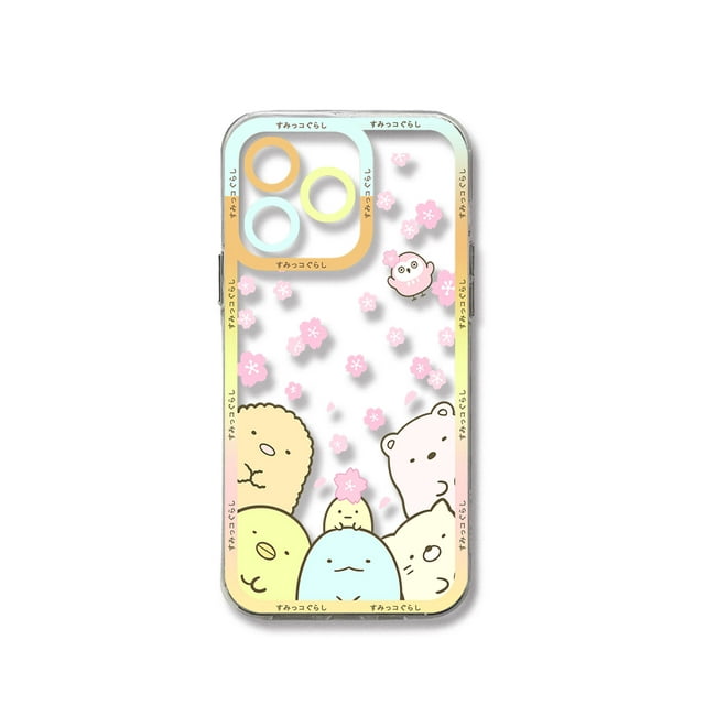 Cute Sumikko Gurashi Hot Cartoon Phone Case For iPhone 15 14 13 12 11 Mini Pro Max XR XSMax 7 8 Plus SE20 Transparent Cover FJH