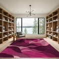 thumbnail image 2 of ODIKA 6'x9' Machine Washable Non-Slip Area Rug, Abstract Magenta High Traffic Rug, Pink, 1083766, 2 of 7