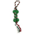 thumbnail image 1 of Vibrant Life Rubber Bone with Rope Dog Toy, 1 of 3