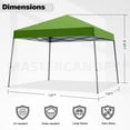thumbnail image 2 of MASTERCANOPY 12' x 12' Portable Pop Up Canopy Tent with Large Base, Grass Green, 2 of 5