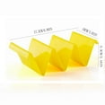 thumbnail image 2 of Colorful Taco Holder Stands- Premium Large Taco Tray Plates Holds Up to 3 or 2 Tacos Each, PP Health Material Very Hard and Sturdy, Dishwasher & Microwave Safe, 2 of 4