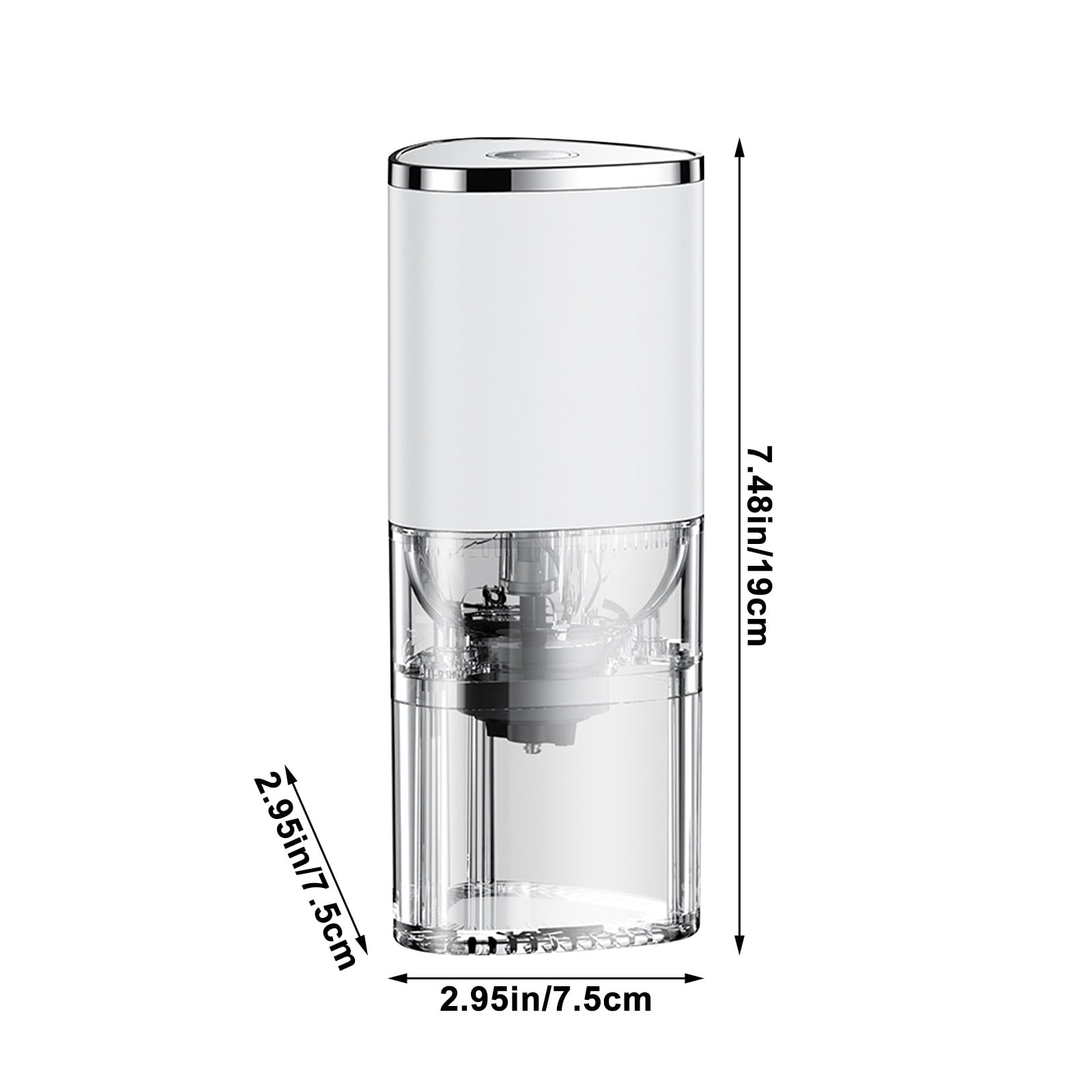 Manual Coffee Bean Grinder Usb Charging Mini Portable with Adjustable Thickness, 5 Gears for Home Office Travel, Stainless Steel Coffee Grinder