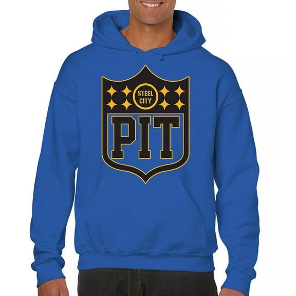 Pittsburgh Shield Unisex Hoodie Game Day Fantasy Football Fan Steel City