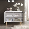 thumbnail image 3 of Hodedah Contemporary Wooden Entry Way Accent Table in White-Gray Finish, 3 of 5