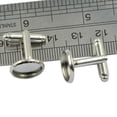 thumbnail image 3 of 10 Unids En Ronda De Ajuste De Bisel Base Formal Gemelos Gemelos De Plata DIY, 3 of 4