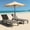 Gray, variant on Bifanuo Outdoor Chaise Lounge Chair Set of 2,Waterproof Resin Lounger with 5-Positions Adjustable Backrest for Outside Pool Patio and Beach, Black
