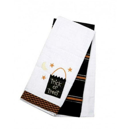 

3 Piece Cotton Tea Towels - Halloween Trick Or Treat Towel Set