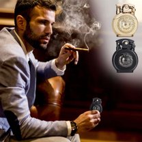 Aihimol Rotary Flint Wheel Kerosene Lighter, Portable Vintage Windproof Rocker Arm Rotary Lighter, Grill Camping Lighter,Best Boyfriend Man Gifts