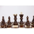 thumbnail image 3 of Handmade European Ambassador Chess Set - Wooden 21 Inch Beech & Birch Board with Felt Base - Carved Hornbeam & Sycamore Wood Chess Pieces, 3 of 5