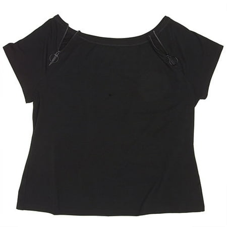 No Boundaries - Juniors' Plus Double Zip Top