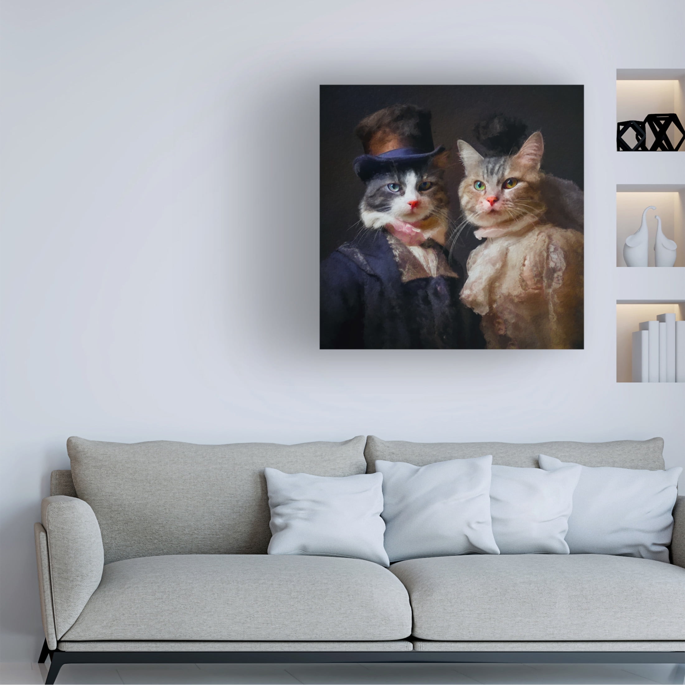 Canvas Wall Art - Sean Parnell 'Wedding' Wall Art for Living Room, Bedroom, or Office Décor by Trademark Fine Art - 14 x 14 Inches