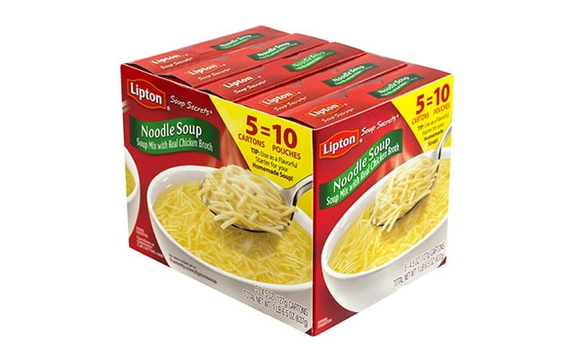 Lipton Noodle Soup Mix, 2 Pouch Box, 5 Pack