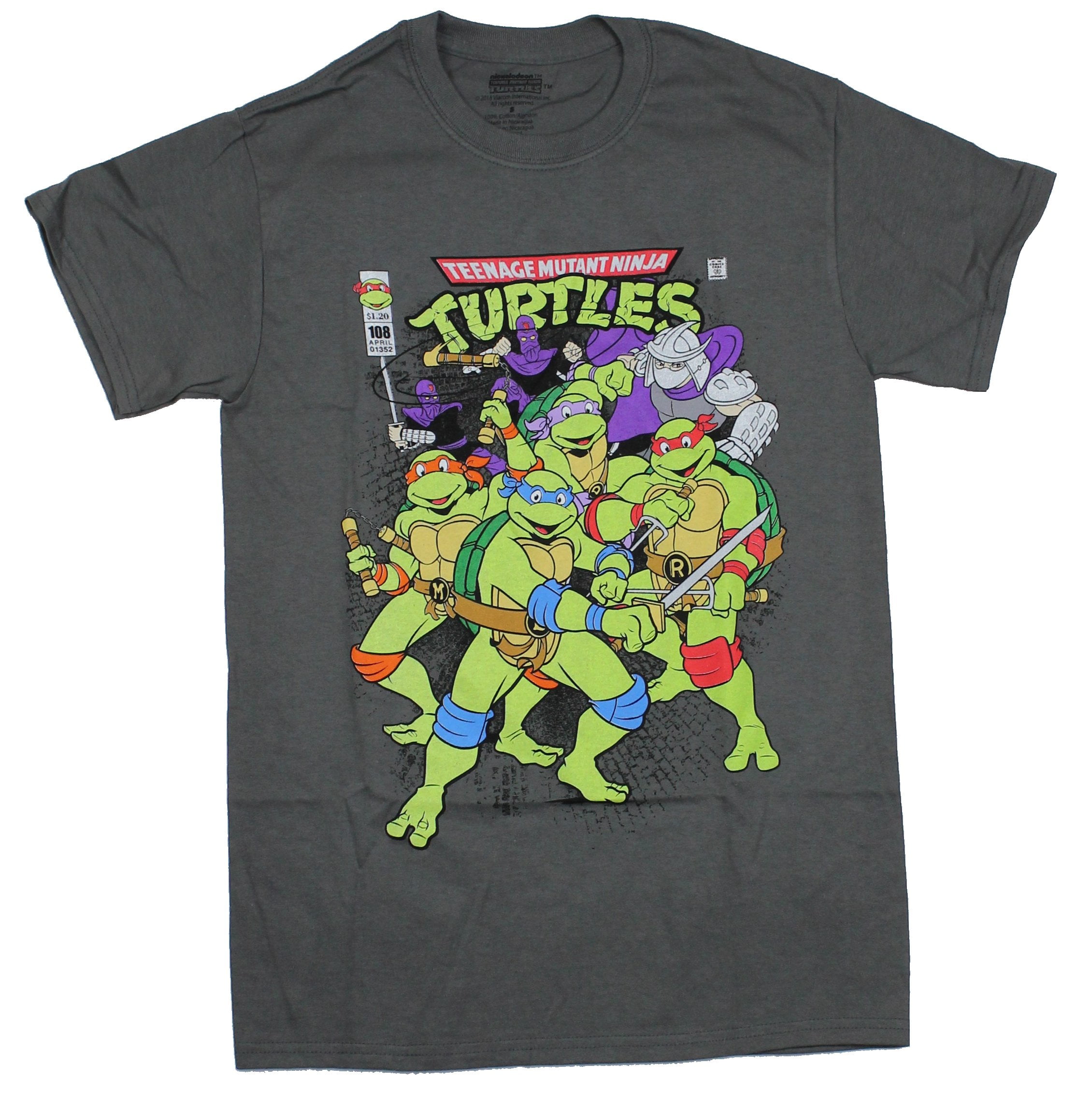 TMNT Teenage Mutant Ninja Turtles Tee Boys Character T-Shirt Officially Licensed 