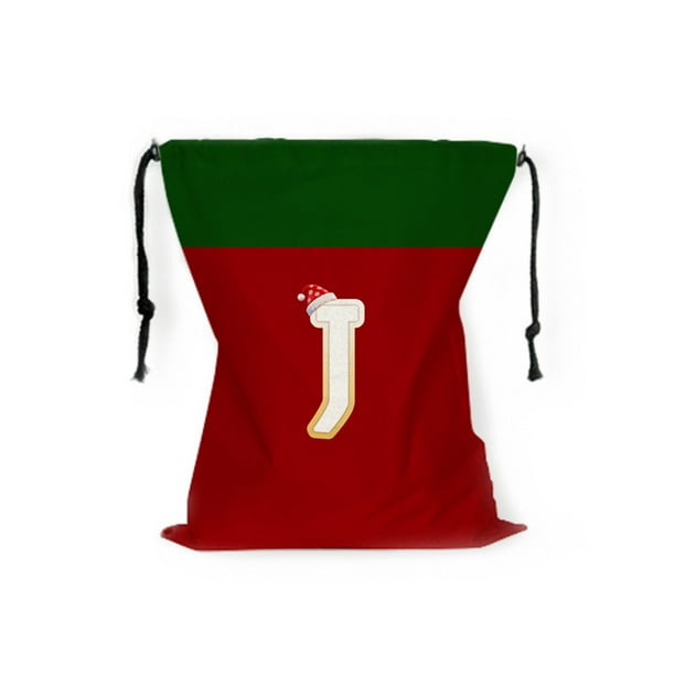 Bolsa de Almacenamiento Del Árbol de Navidad Bolsa de Regalo de Navidad de 26 Cartas 12.2x14.96In Rojo Poliéster con Cordón Bolsas de Regalo de Navidad