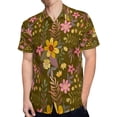 thumbnail image 4 of High Quality Hawaiian Shirts for Men Short Sleeve Aloha Beach Shirt Floral Summer Casual Button Down Shirts Blouses HTDAMP, 4 of 7