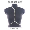 thumbnail image 3 of Artificial Pearls Chest Chain for Party Adult Women Body Chain Choker Necklace All Matching Body Jewelry for Formal Event, 3 of 4