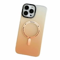Dteck iPhone 13 Pro Max Case with Magsafe Compatible, Gradient TPU Matte Frosted Clear Protective Cover for Apple iPhone 13 Pro Max, Orange