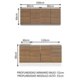 thumbnail image 4 of Cocina Integral Madesa Glamy Sin Tarja 160 Cm Marron Madesa Glamy, 4 of 10
