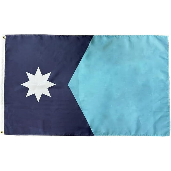 New Minnesota State Flag 3x5 Outdoor MN Flags Double Sided Durable Lasting Heavy Duty Nylon Stronger Brass Grommets 4 Stitched Hemming Perfect for Outside