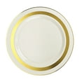 thumbnail image 5 of " OCCASIONS " 120 Pieces Pack, Heavyweight Disposable Wedding Party Plastic Bowls (14oz Soup Bowl, Soleil Ivory & Gold), 5 of 5