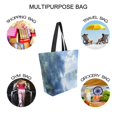 thumbnail image 7 of FORMRS Womens Canvas Tote Bag with Zipper Inner Pocket Shoulder Handbag, Plants and River, 7 of 7