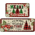 thumbnail image 4 of PALIFEUR Christmas Kitchen Rugs Set of 2, Red Christmas Stree Rugs, Non-Slip Kitchen Rug, Washable Kitchen Mats for Christmas Kitchen Decor Festival Holiday Party Decorations, 4 of 4