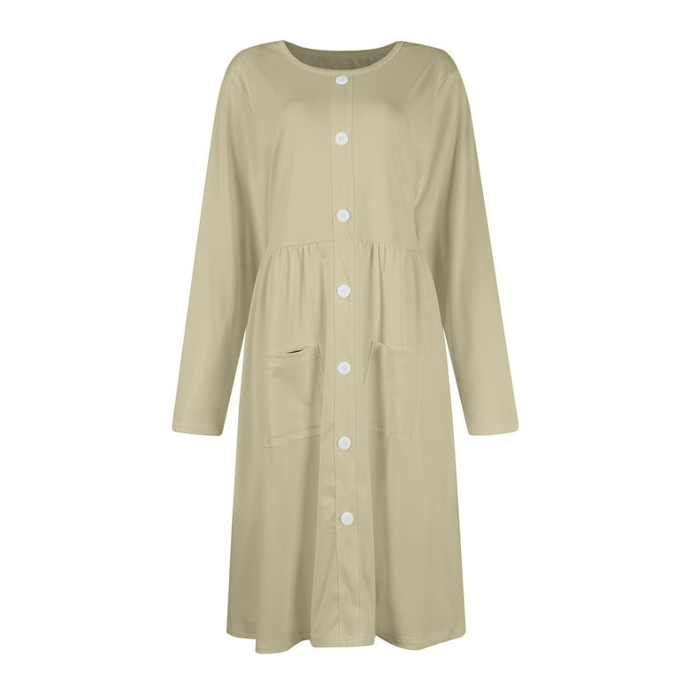 khaki skater dress Zip Detail Skater Cotton Mini Dress