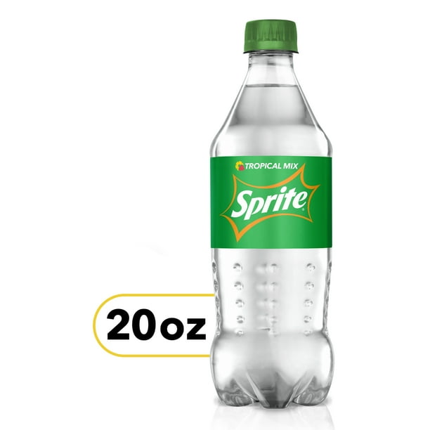 Sprite Tropical Mix Lemon Lime Soda Pop, 20 fl oz Bottle - Walmart.com
