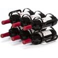 thumbnail image 1 of Mango Steam 6 Bottle Counter-top Wine Rack - Storage Organizer for Kitchen Countertops, Pantry, Fridge - (Black), 1 of 7