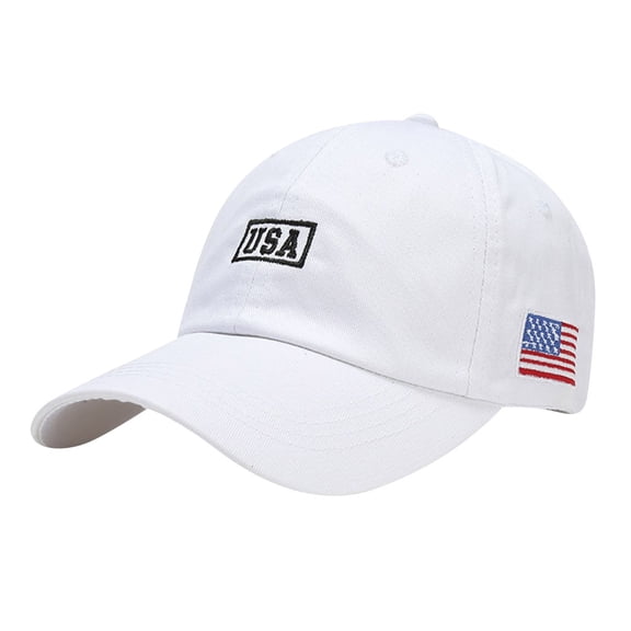 Unisex Men Women Sun USA Flat Embroidery Hat Adjustable Baseball Cap Hip Hop Hat