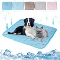 thumbnail image 3 of Lksixu Summer Cooling Mat for Dogs & Cats, 20.5"x24.4" Ice Silk Self-Cooling Sleeping Pad, Soft Breathable Non-Toxic Pets Cooling Cushion Portable and Washable Pet Cooling Blanket for Indoor Outdoor, 3 of 9