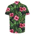 thumbnail image 4 of USNSM Fashion Hawaiian Shirt for Men Big and Tall Loose Fit Shirt Short Sleeve Casual Lapel Button Down Holiday Beach Shirts Multicolor XL, 4 of 5